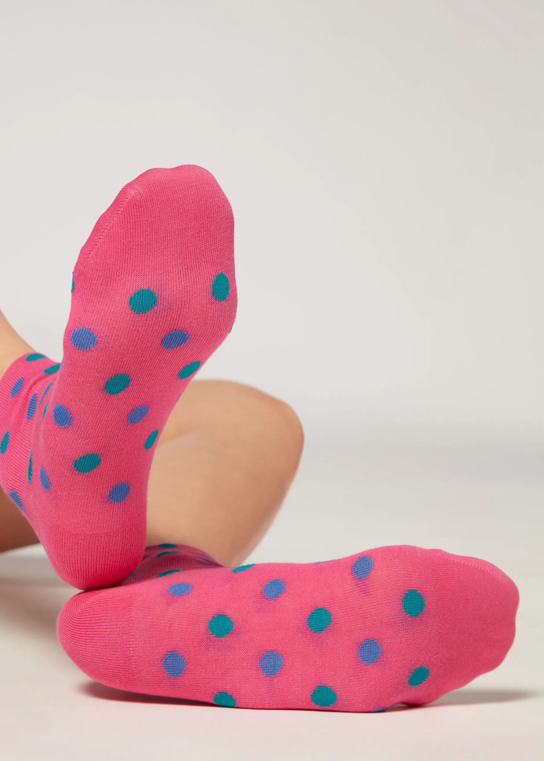 Women Calzedonia Polka Dot Pattern Short Socks