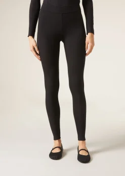 Women Calzedonia Ribbed Leggings With Cashmere