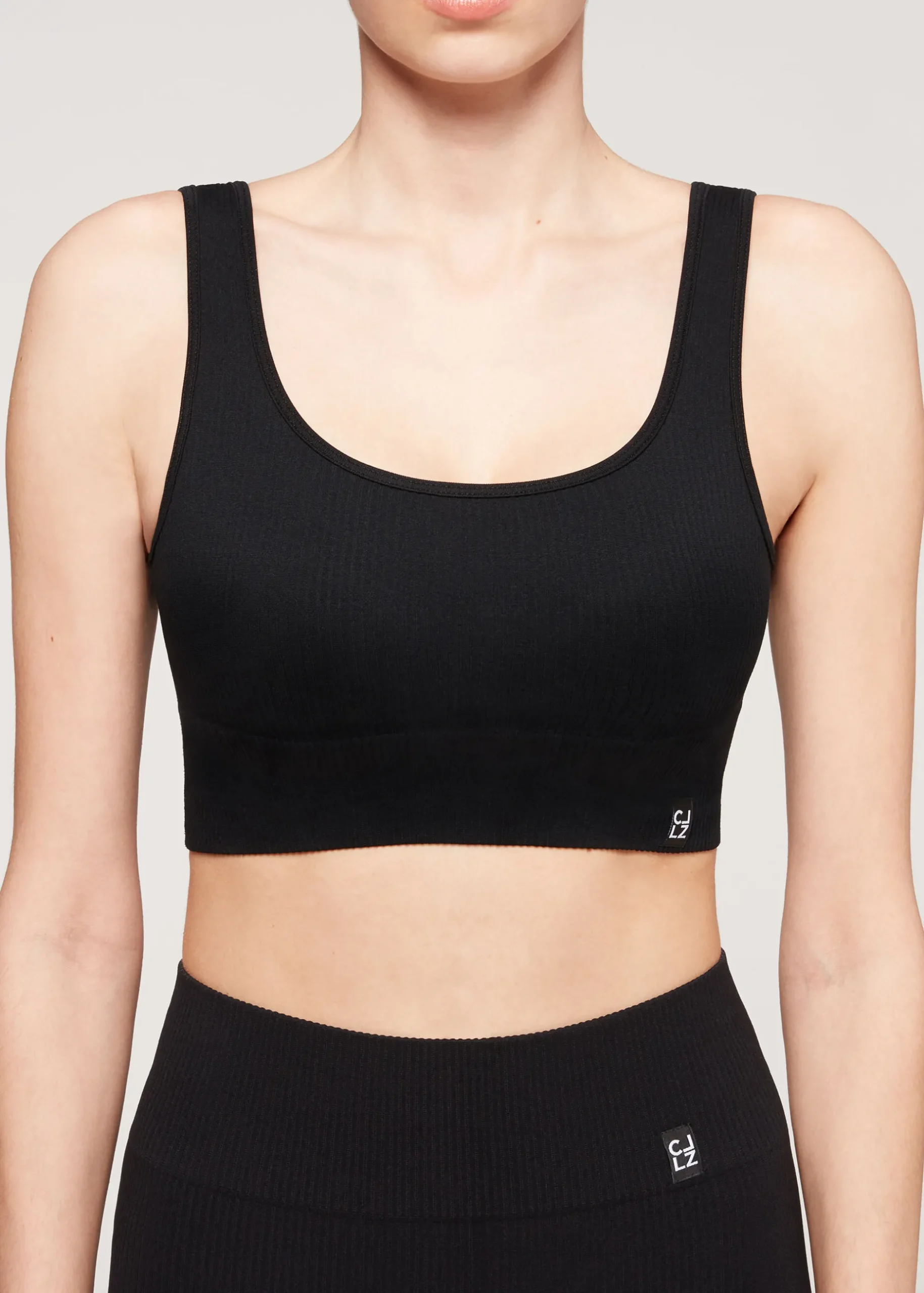 Women Calzedonia Ribbed Seamless Sport Top