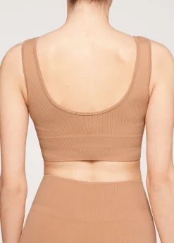 Women Calzedonia Ribbed Seamless Sport Top