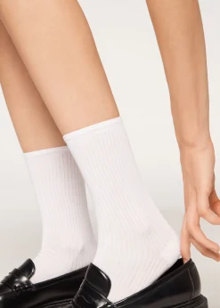 Women Calzedonia Ribbed Short Socks