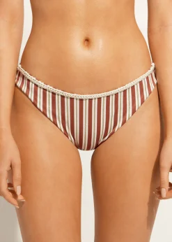 Women Calzedonia Rodi Stripe Bikini Bottoms