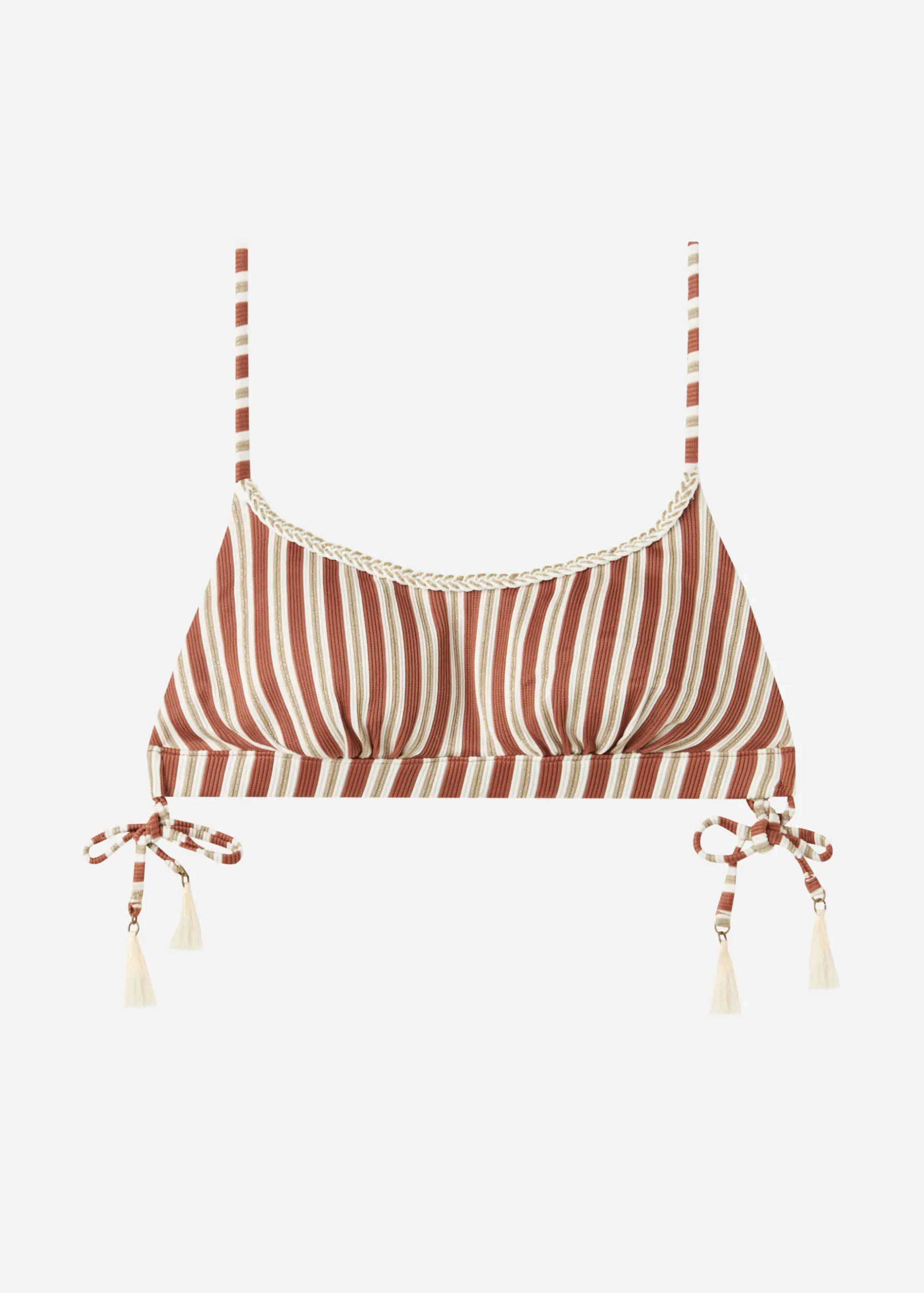 Women Calzedonia Rodi Stripe Crop Bikini Top