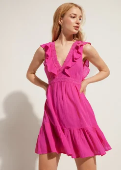 Women Calzedonia Ruffle Passementerie Short Dress