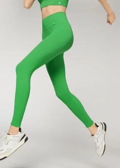 Women Calzedonia Seamless Fine Ribbed Sports Leggings