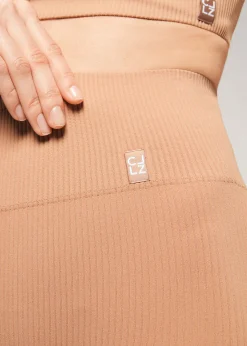 Women Calzedonia Seamless Fine Ribbed Sports Leggings