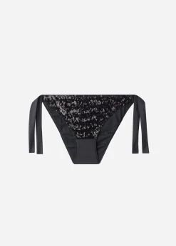 Women Calzedonia Sequin Bow Bikini Bottoms Cannes