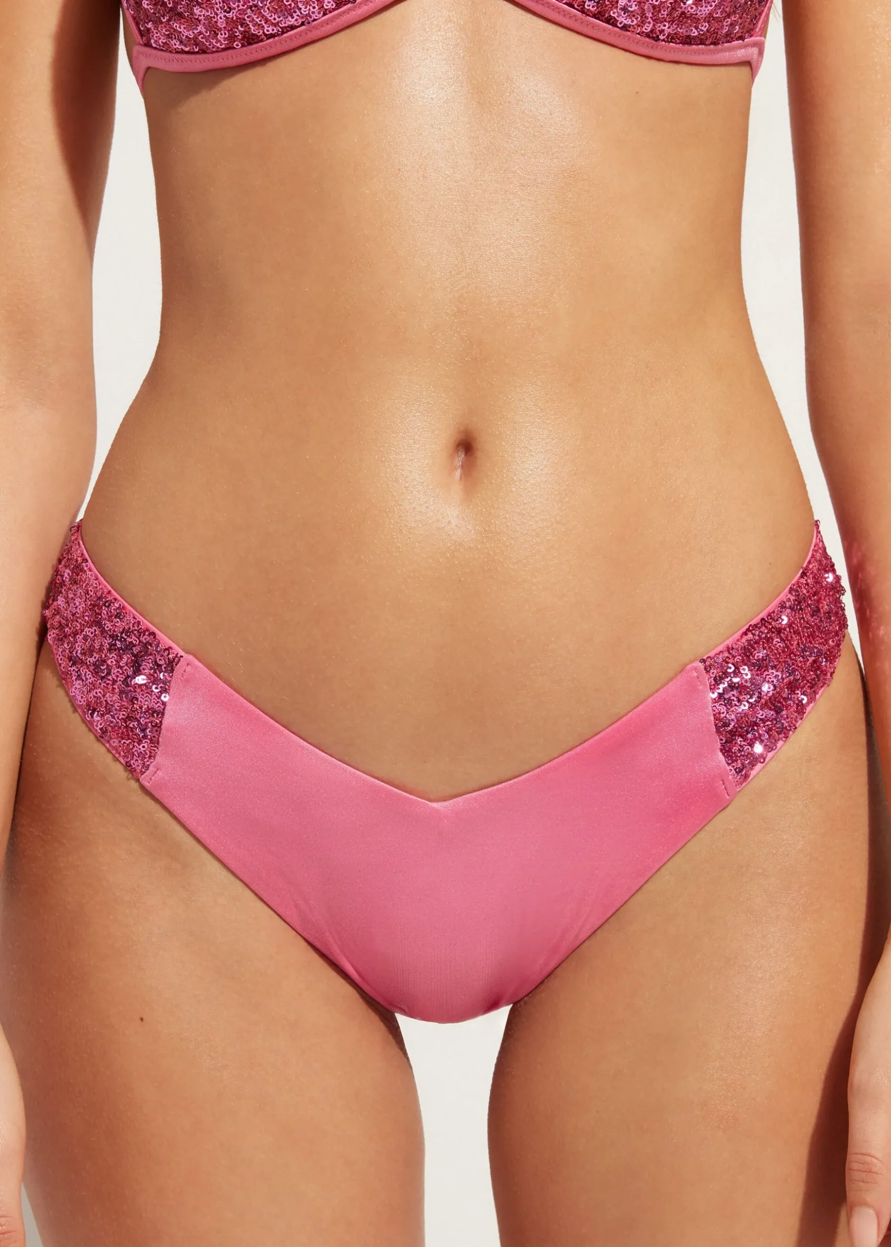 Women Calzedonia Sequin High-Leg Brazilian Bikini Bottoms Cannes