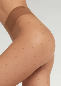 Women Calzedonia Sheer Polka Dot Tights