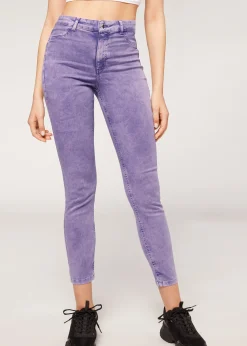 Women Calzedonia Skinny Push Up Tie-Dye Jeans