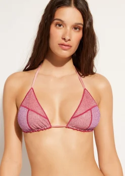 Women Calzedonia Slide Triangle Bikini Top Lisbona