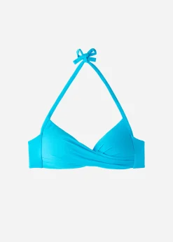 Women Calzedonia Soft Graduated Crossover Padded Triangle Bikini Top Indonesia