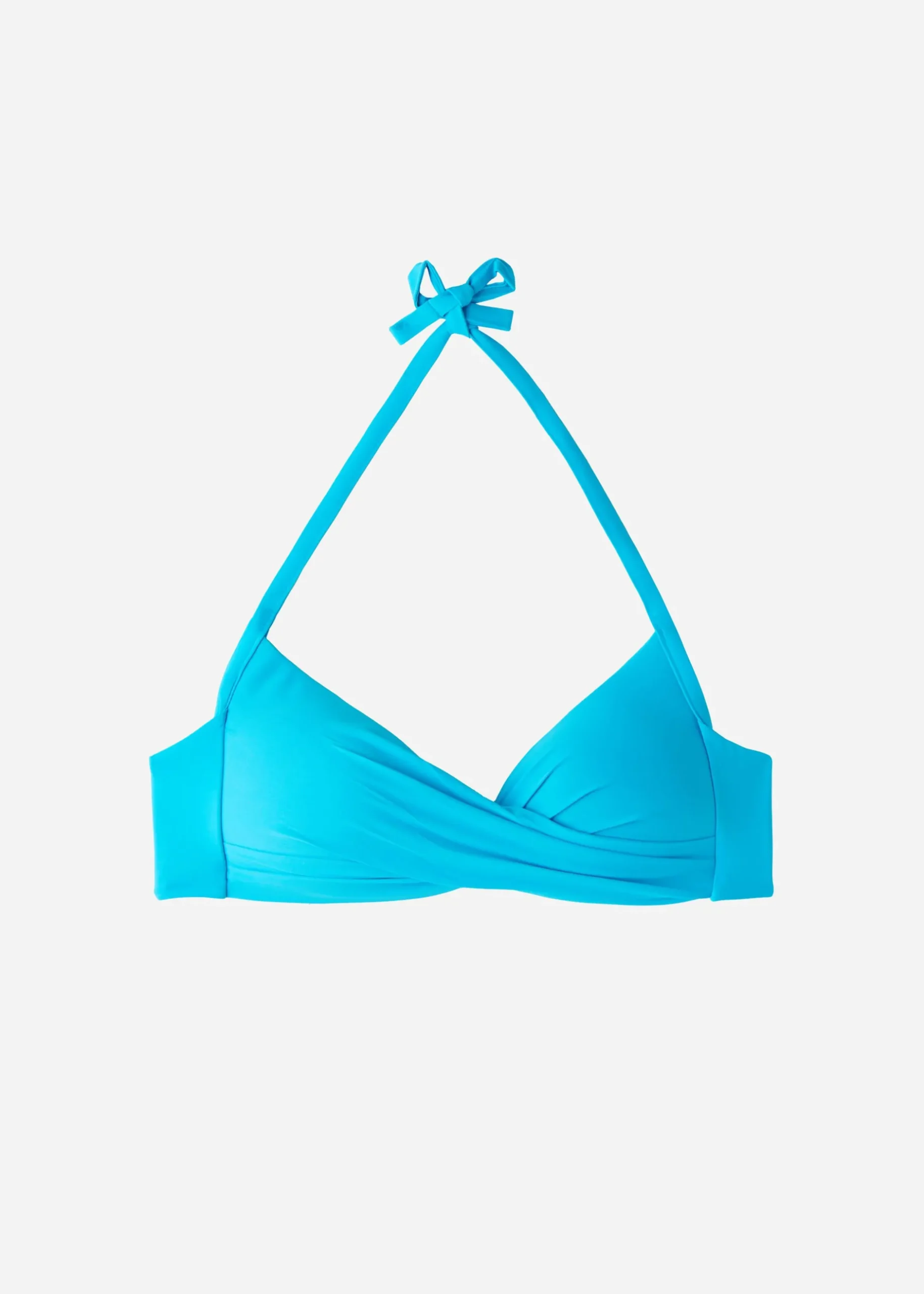 Women Calzedonia Soft Graduated Crossover Padded Triangle Bikini Top Indonesia