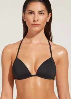 Women Calzedonia Soft Graduated Padded Triangle Bikini Top Indonesia
