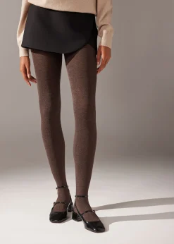 Women Calzedonia Soft Modal And Cashmere Blend Tights