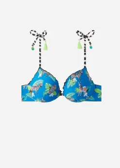 Women Calzedonia Super Graduated Padded Push-Up Bikini Top Cancun