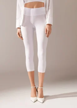 Women Calzedonia Supima Cotton Capri Leggings