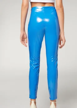 Women Calzedonia Thermal Vinyl Skinny Leggings