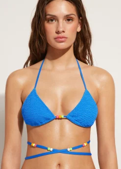 Women Calzedonia Tie Slide Triangle Bikini Top San Diego