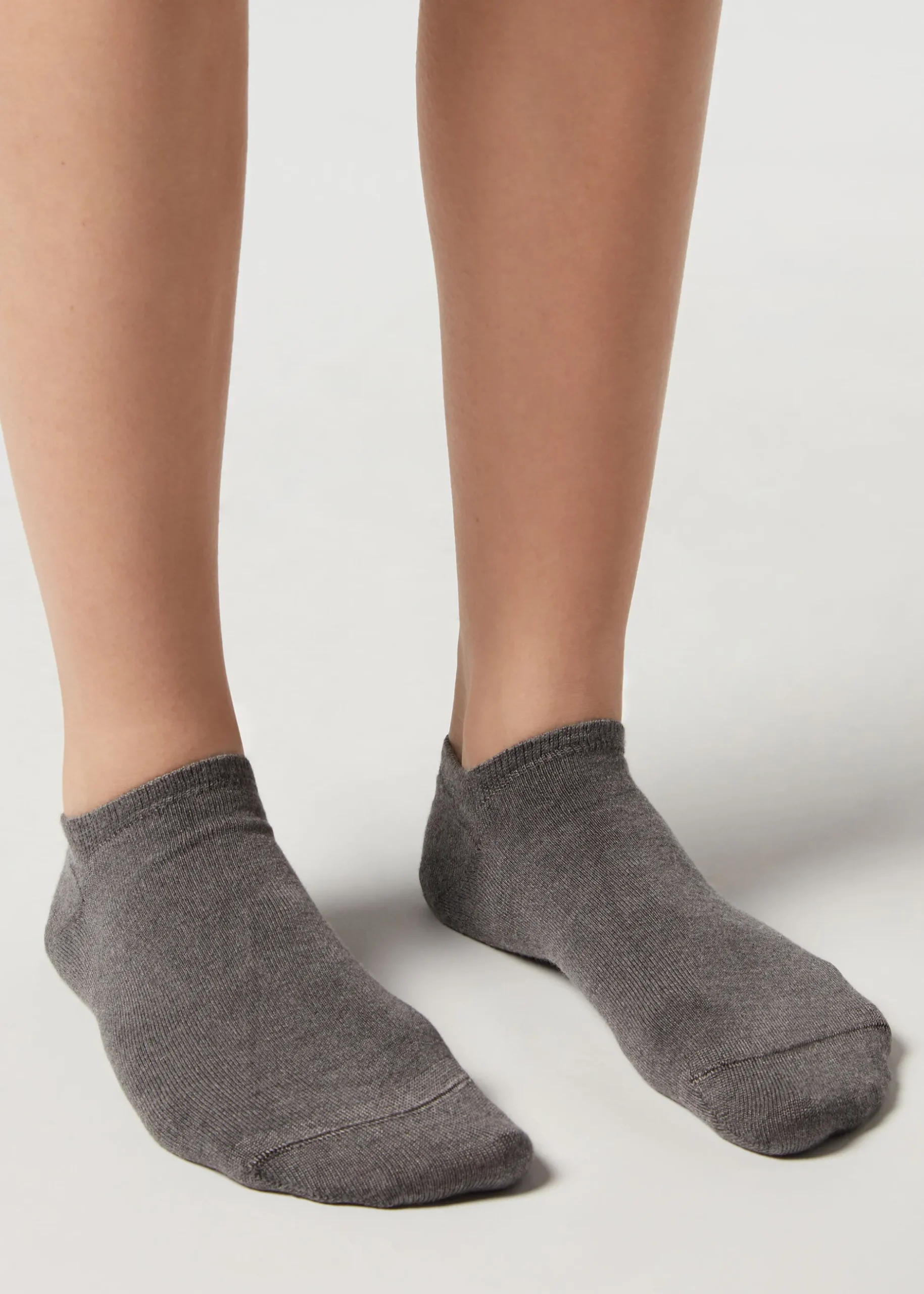 Men Calzedonia Unisex No-Show Socks With Cashmere